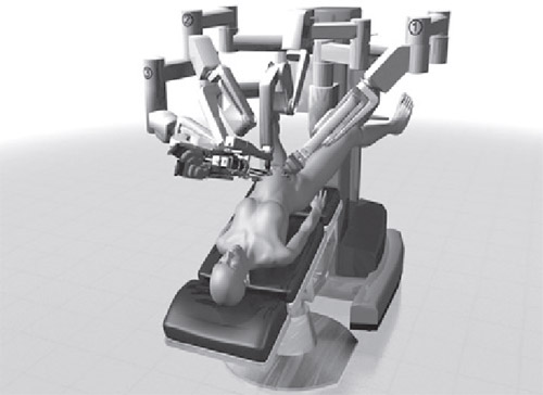 Patient postioning; setting up and docking the robot for robotic-assisted gynecologic surgeries.